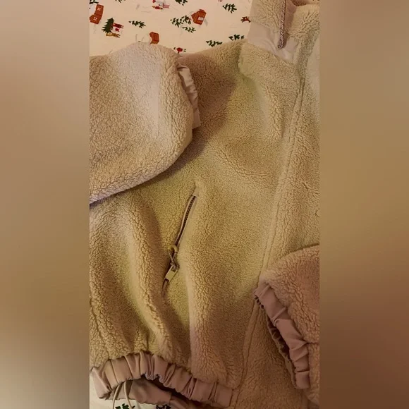 Zara Cream Teddy Jacket - Picture 3 of 5